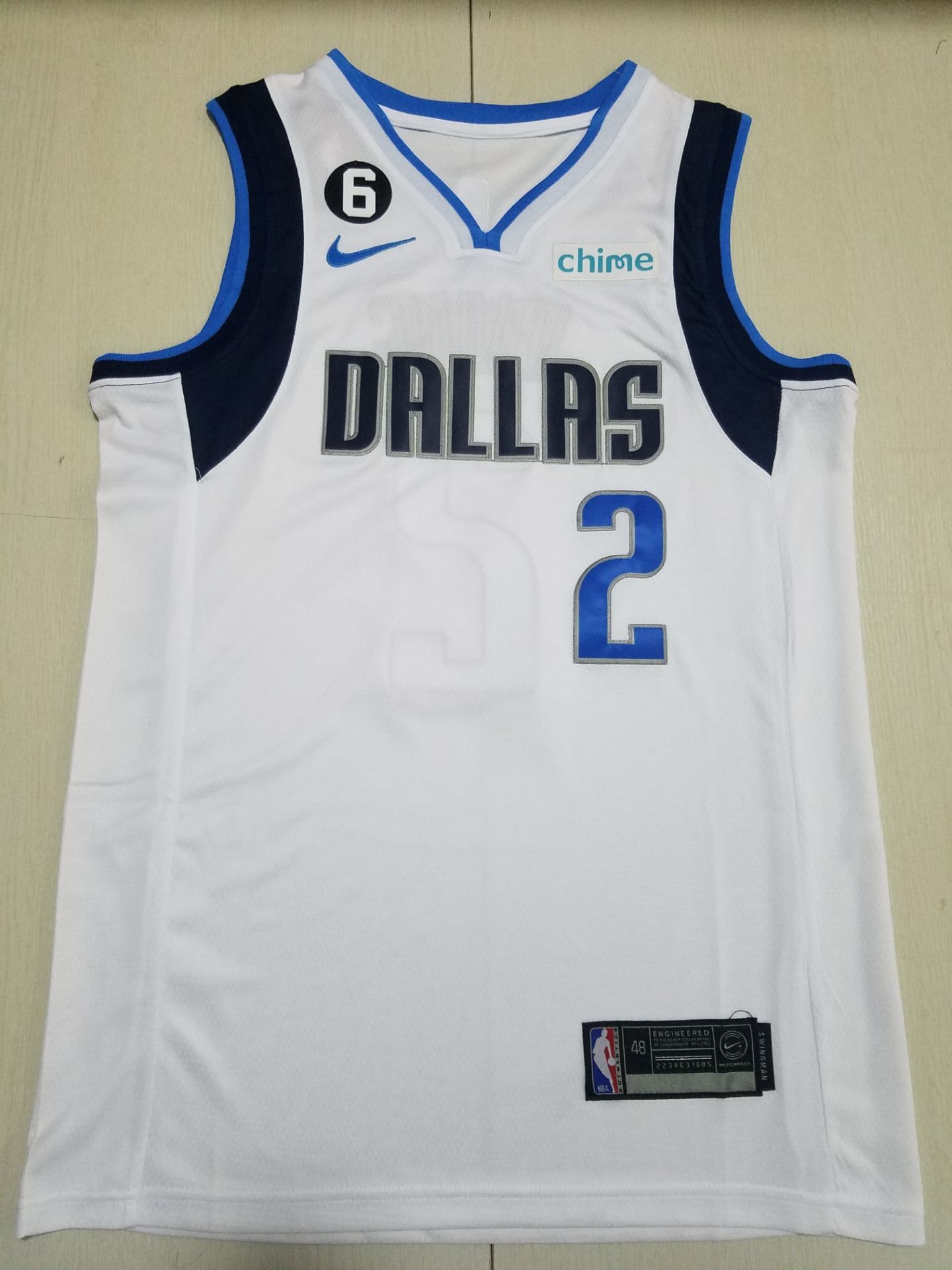 Men Dallas Mavericks #2 Irving White Nike Game 2023 NBA Jersey